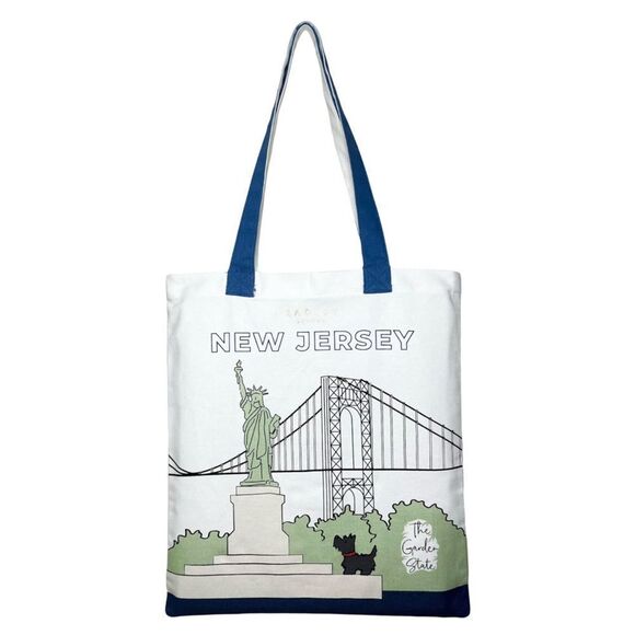 RADLEY London New Jersey Statue of Liberty Responsible Medium Canvas Tote Bag - Picture 1 of 4